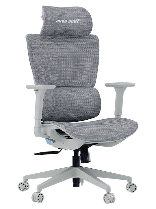 Anda Seat X-AIR Mega XL Καρέκλα Gaming με Ρυθμιζόμενα Μπράτσα Grey Twilight