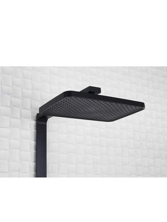 Inter Ceramic Στήλη Ντουζ με Μπαταρία Γκρι