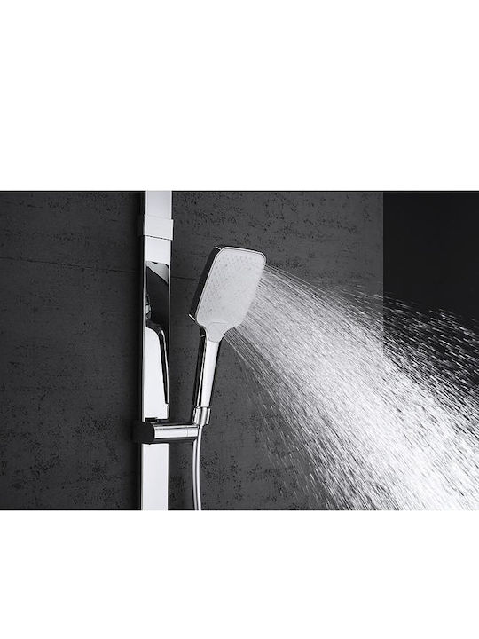 Inter Ceramic Shower Column with Mixer Gray