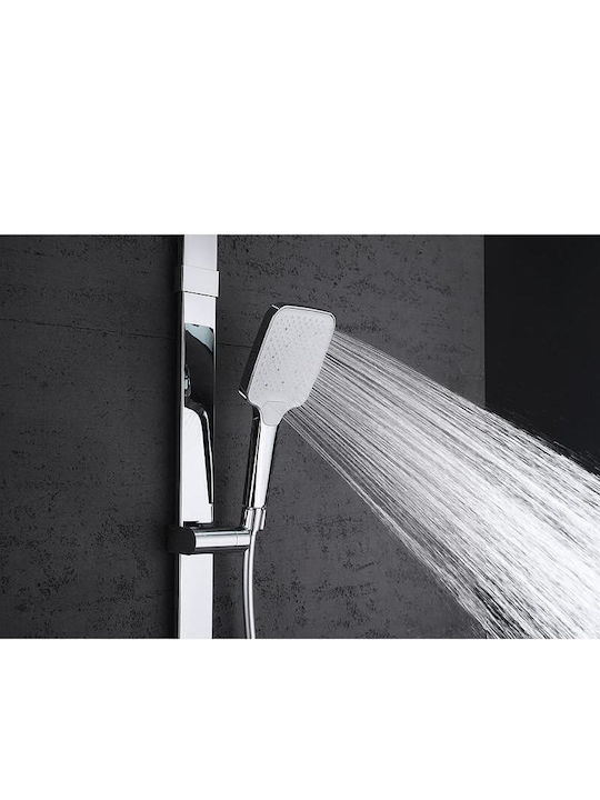 Inter Ceramic Shower Column with Mixer Gray