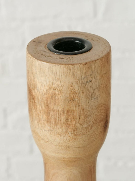 MSA Kerzenhalter-Set Holz in Beige Farbe 2Stück