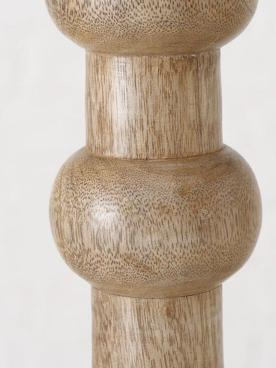 MSA Bubbles Kerzenhalter Hölzernes in Beige Farbe 1Stück