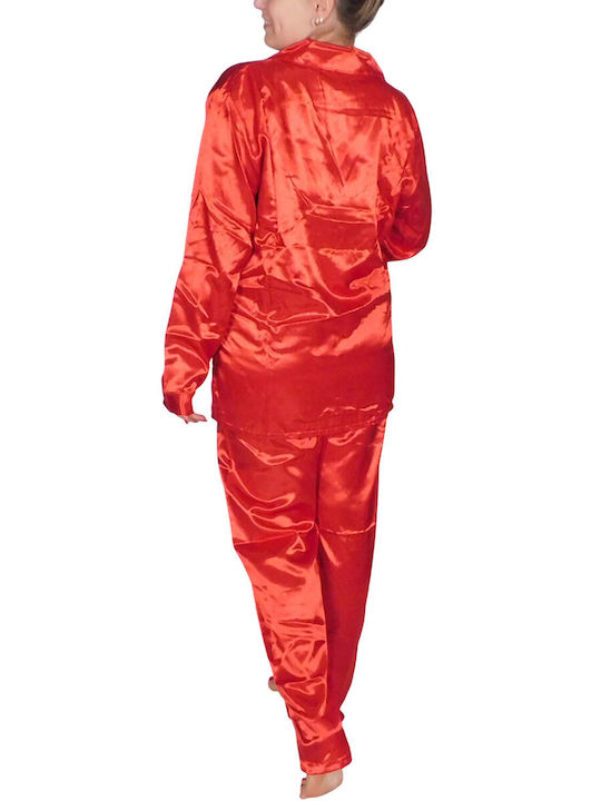Secret Point Set Pijamale pentru Femei Red