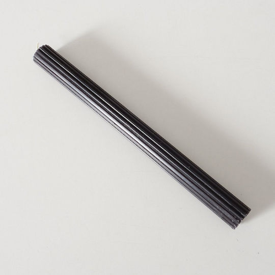 MSA Dekoratives Kerze Schwarz 2.3x25cm 4Stück