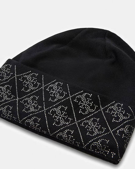 Beanie Feminin Căciulă Tricotat în culoarea Negru