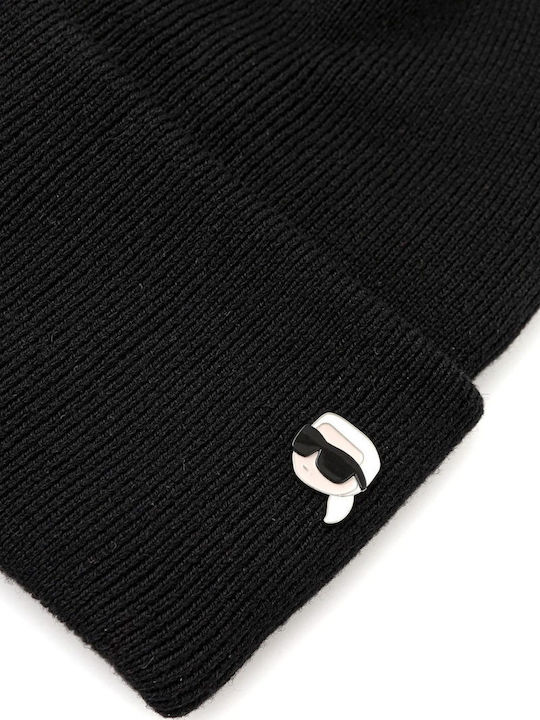 Beanie Ανδρικός Σκούφος Πλεκτός σε Μαύρο χρώμα
