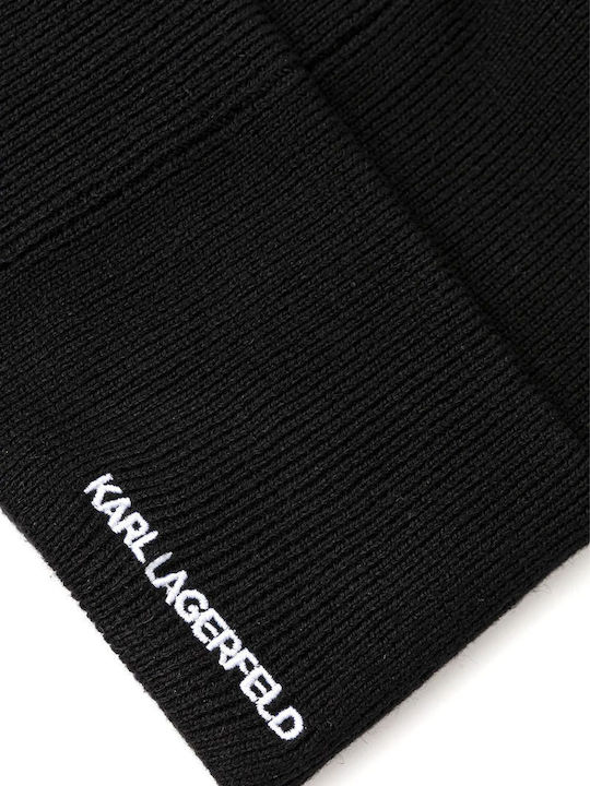 Beanie Ανδρικός Σκούφος Πλεκτός σε Μαύρο χρώμα