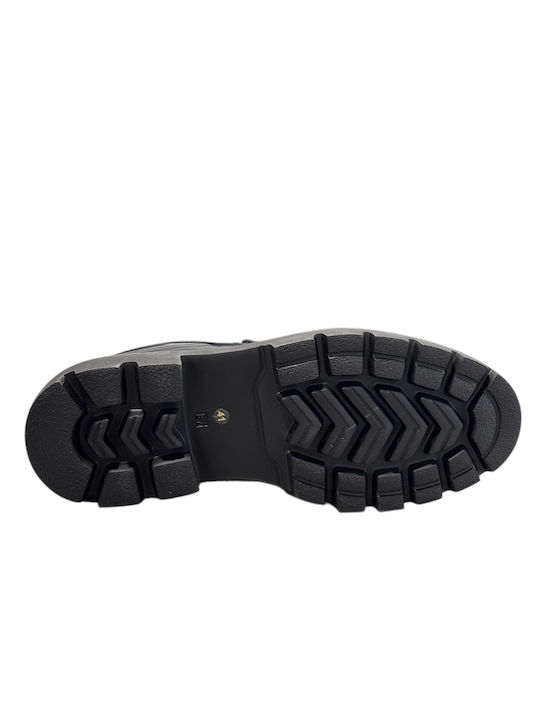 Leder Herren Mokassins in Schwarz Farbe