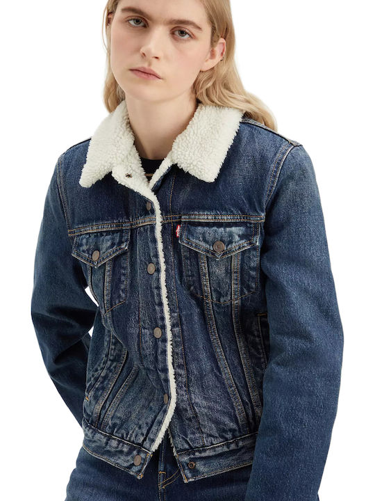 Original Women's Short Jean Jacket for Spring or Autumn Denim