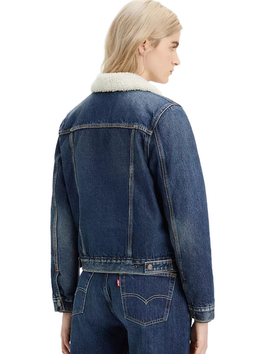 Original Women's Short Jean Jacket for Spring or Autumn Denim