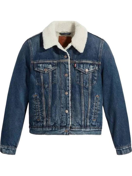 Original Women's Short Jean Jacket for Spring or Autumn Denim