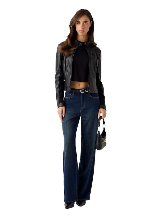 Γυναικείο Biker Jacket Μαύρο