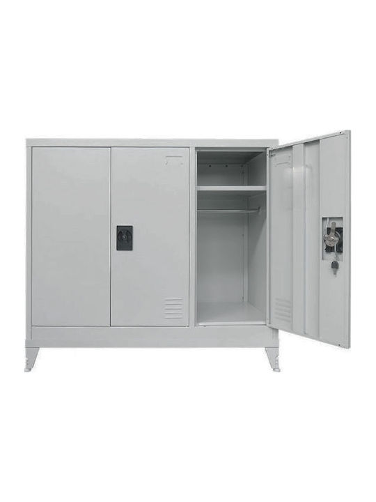 Metallic Shoe Organizer Gray 120x45x100cm
