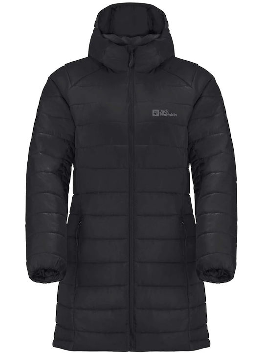 Scurtă Jachetă de femei Puffer Negru