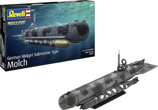 Assembly Model Revell German Mini-submarine Molch 35 Pieces