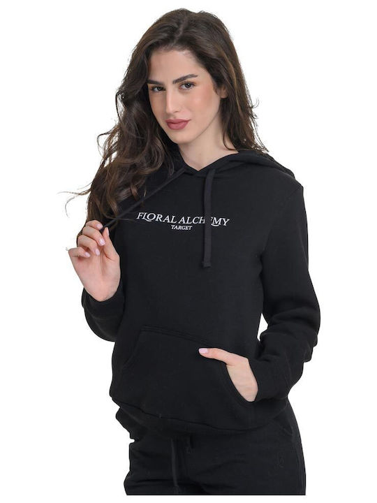 Women's Sweatshirt Hooded Floral