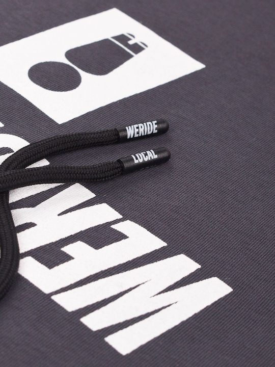 Sweatshirt with Hood Graphite