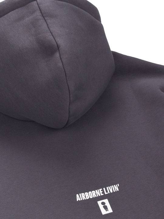 Sweatshirt with Hood Graphite