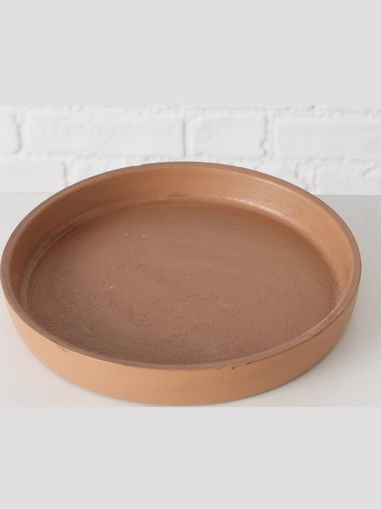 MSA Wooden Round Decorative Tray 20.7x20.7x11cm 5pcs