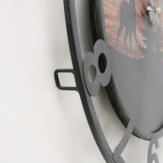 MSA Wall Clock Wooden Pink