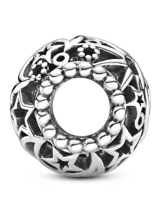 Pandora Openwork Sun, Stars & Moon Charm από Ασήμι