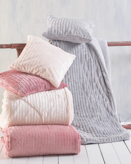 Rythmos Duvet Cover Single 160x220cm Shabby Pink 650 GSMGsm
