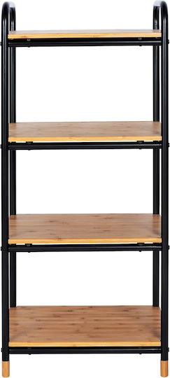 Loft Bookcase Natural Black 42x33.5x94.5cm