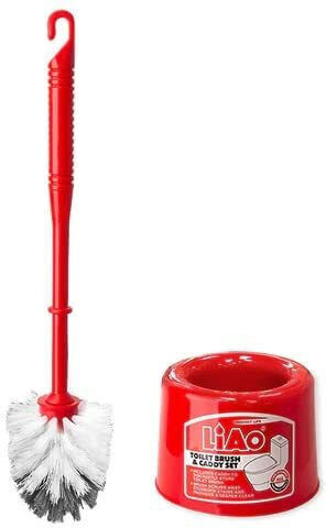 Liao D130034 Kunststoff Badezimmer Toilettenbürste Rot