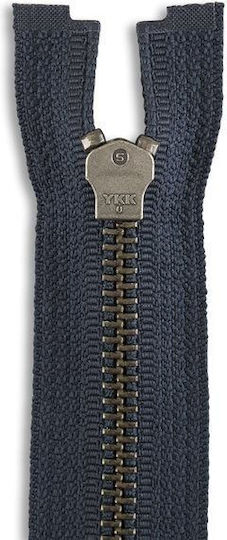 YKK Reißverschluss Blau aus Metall 20cm.