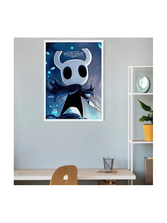 Gaming Poster Hollow Knight Knight Gm2341 21cm X 30cm Κορνίζα Σκούρο Φυσικό Ξύλου Καφέ