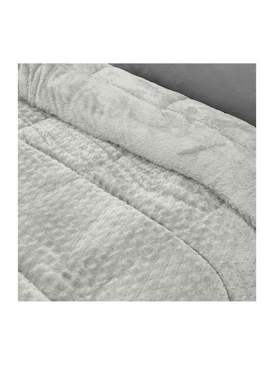 Lino Home Duvet Cover Queen 220x240cm Lofti Silver