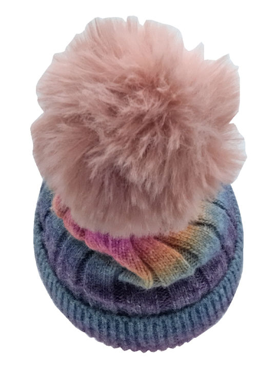 Pom Pom Beanie Beanie Knitted