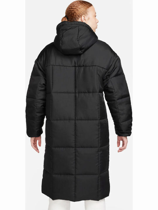 Sportswear Women's Short Puffer Jacket for Winter Black