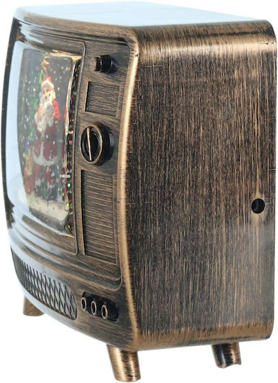 Коледна Изпълнена със светлина украса TV с Дядо Коледа Декоративна 13x14см 1бр