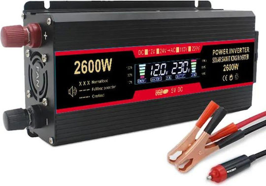 Invertor Auto Modificat Sine Wave 2600W pentru Convertirea 24V DC în 220V AC