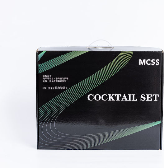 Arvada Shakerpro Set Portabil Cocktail Stil Boston Negru 14 Bucăți Accesorii Pentru Barmani Uz Profesional Acasă Cadou Ideal Negru