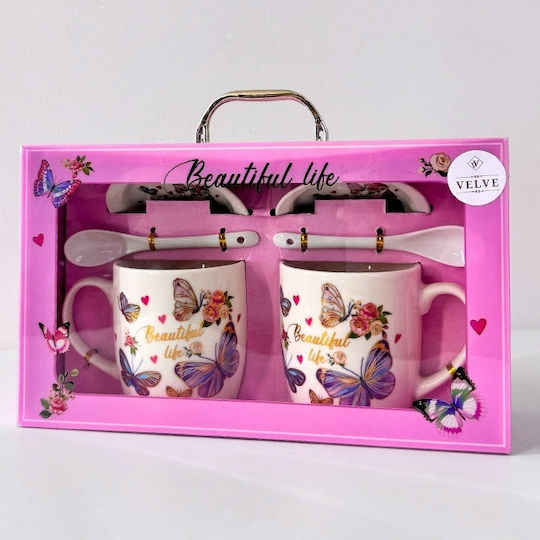 Velve Cană Ceramică Violet 300ml 2buc