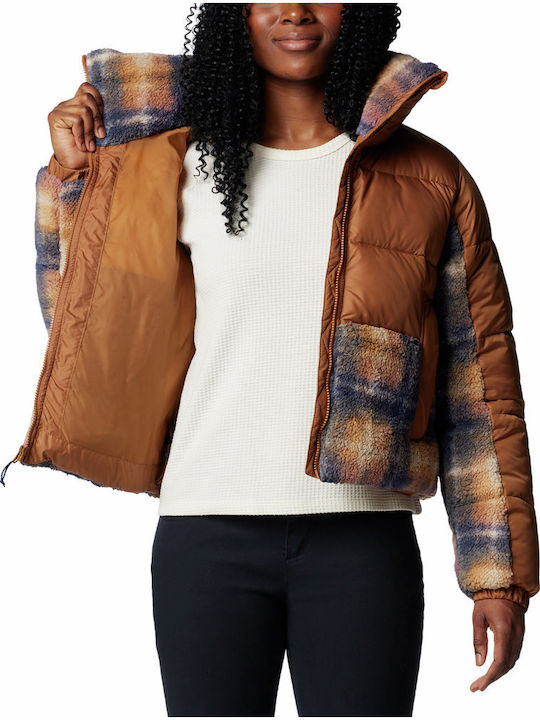 Leadbetter Point Ii Women's Short Lifestyle Jacket for Winter Camel Brown