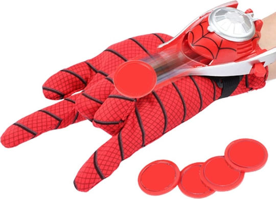 Spiderman Glove Disc Launcher Kids Depox Red
