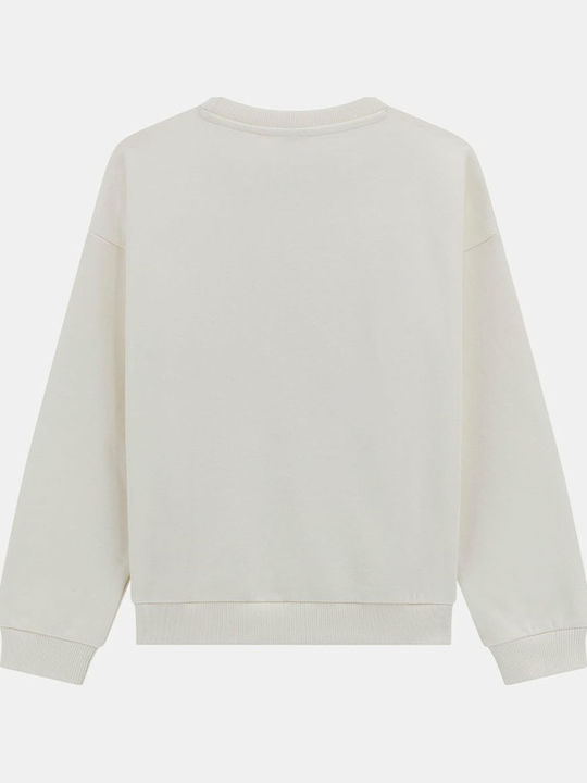 Kids Sweatshirt Cream White Ls Active Top