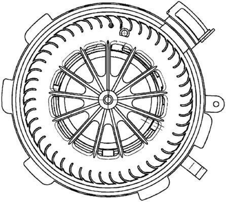 Cabin Fan Mahle Ab 89 000p