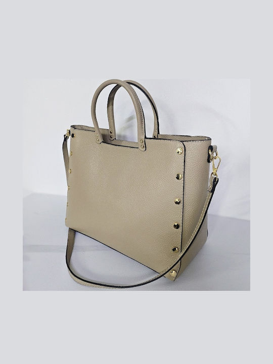 Leather Women's Professional Bag Ecru