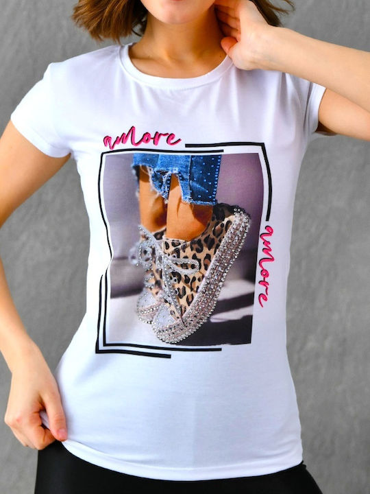 Γυναικείο T-shirt Λευκό