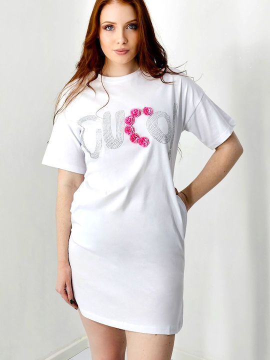 Kleid Ganztägig Weiß