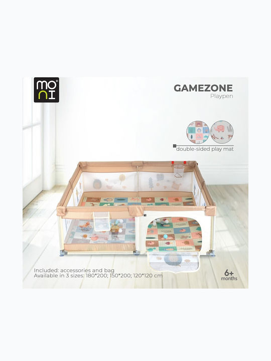 Moni Gamezone Park with Mattress Beige 200x180cm