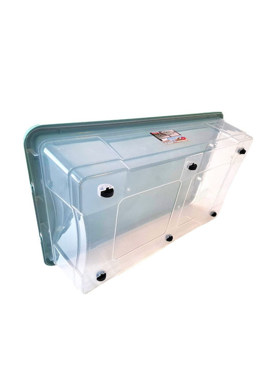 Cyclops Plastic Storage Box with Wheels and Lid 19.4cm 1pcs