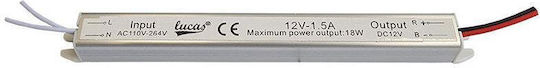 Lucas Τροφοδοτικό LED Ισχύος 25W με Τάση Εξόδου 24V