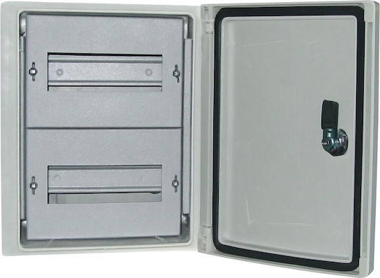 Lucas Wall mounted Waterproof 7-Elements Fuse Box with 2 Rows W250xH300xD170mm