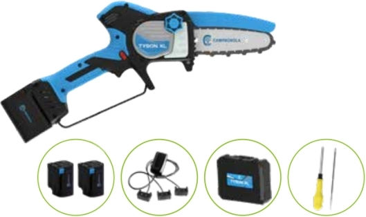 Campagnola Tyson-XL Pruning Battery Chainsaw 2x4Ah 1.56kg with Blade 12cm