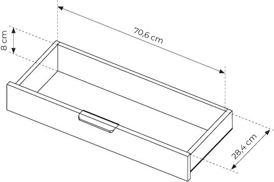 Konsolentisch Holz M120xB40xH80cm
